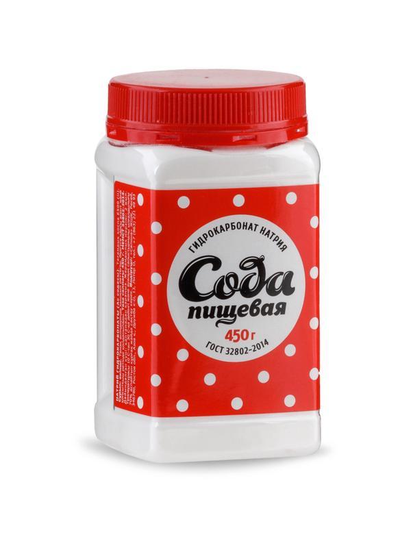 Сода пищевая пэт/бан 450г
