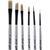 Набор кистей художественных Комус Арт,синтетика жесткая,длин.ручка, 6шт/наб