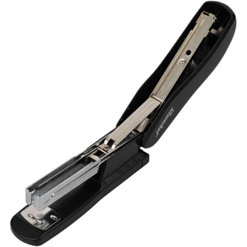 Степлер Silwerhof 24/6 26/6 , 20л 100скоб закрытый/открытый черн