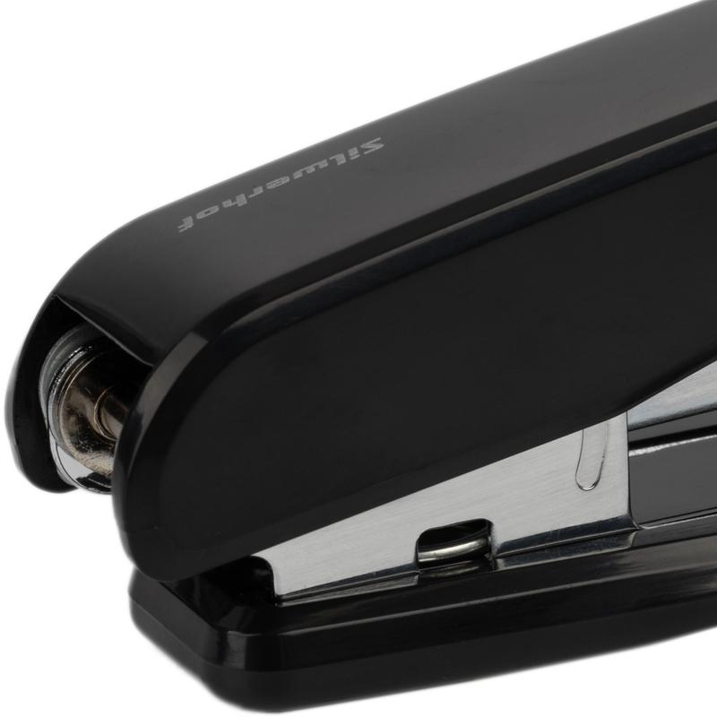 Степлер Silwerhof 401075-01 24/6, 30л 80скоб закр/откр черн