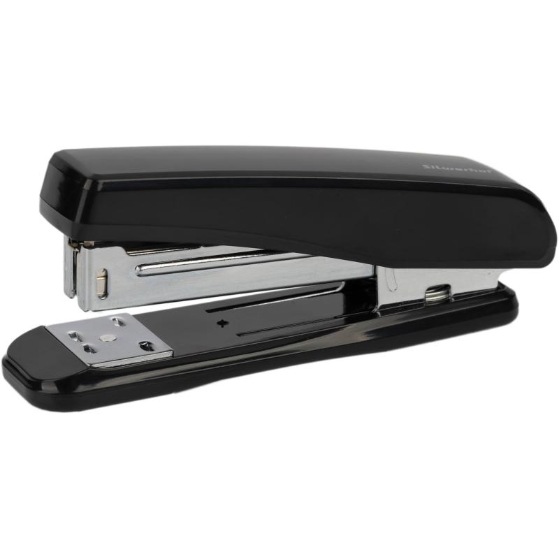 Степлер Silwerhof 401075-01 24/6, 30л 80скоб закр/откр черн