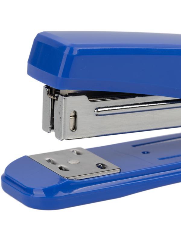 Степлер Silwerhof 401075-02 24/6 30л 80скоб пластик закр/откр синий
