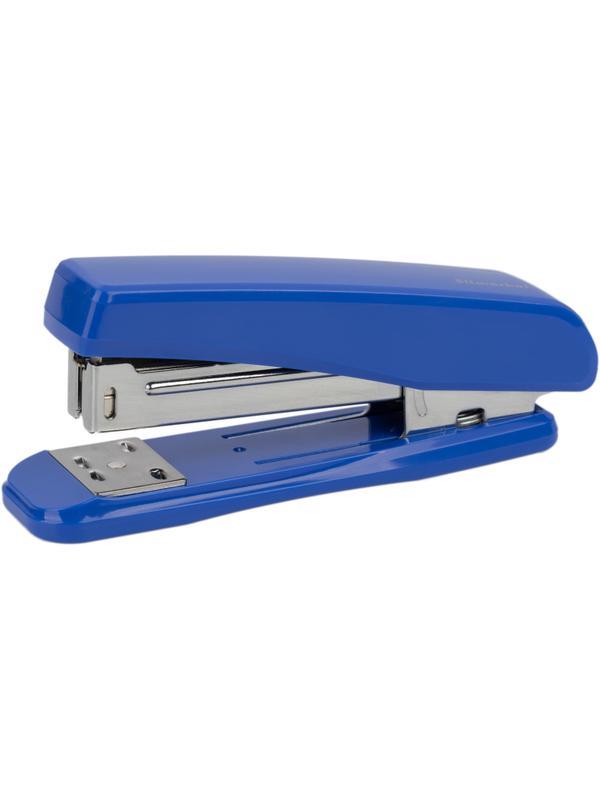 Степлер Silwerhof 401075-02 24/6 30л 80скоб пластик закр/откр синий
