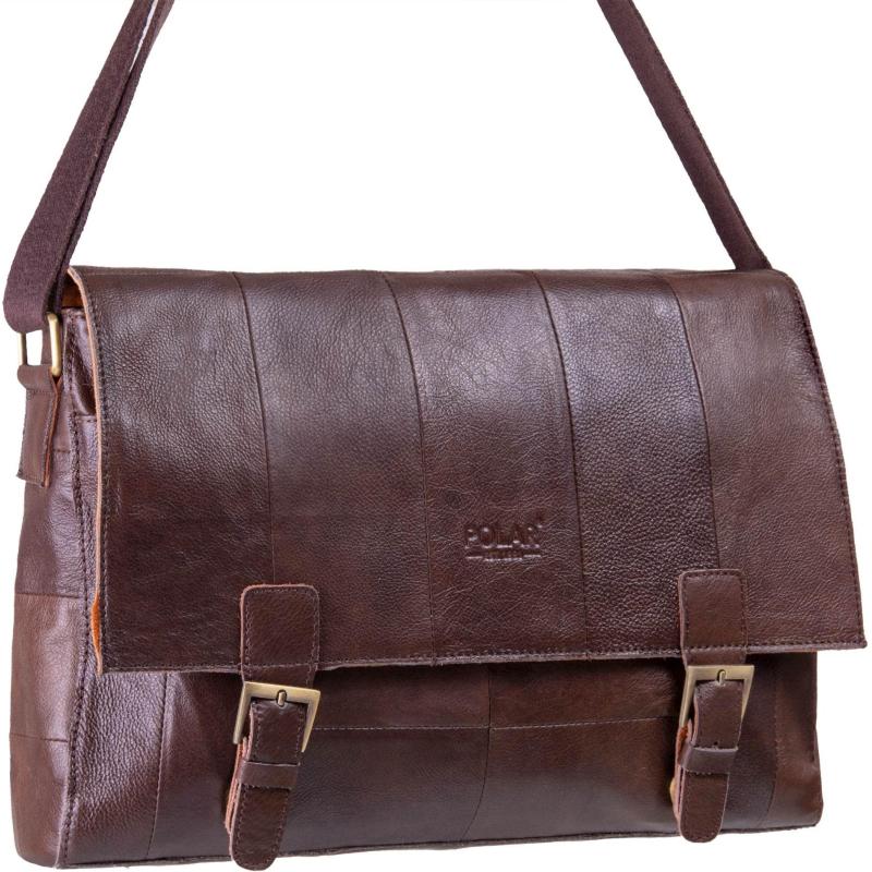 Сумка планшет 20021(1021) Coffee А4  натур.кожа