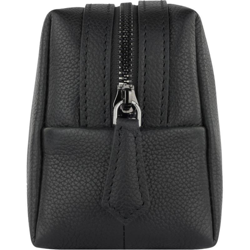 Косметичка BUGATTI Bella, чер, воловья кожа/полиэстер, 19х8,5х11, 49480001