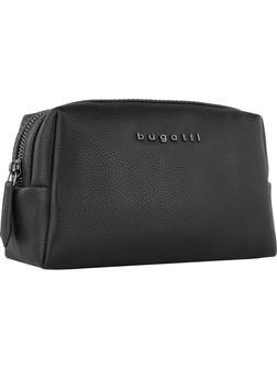 Косметичка BUGATTI Bella, чер, воловья кожа/полиэстер, 19х8,5х11, 49480001