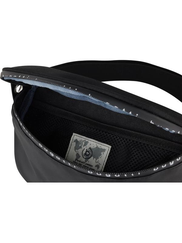Сумка на пояс BUGATTI Blanc Delight,черн,RPET600D, 24х11х12,5, 2л, 49450501