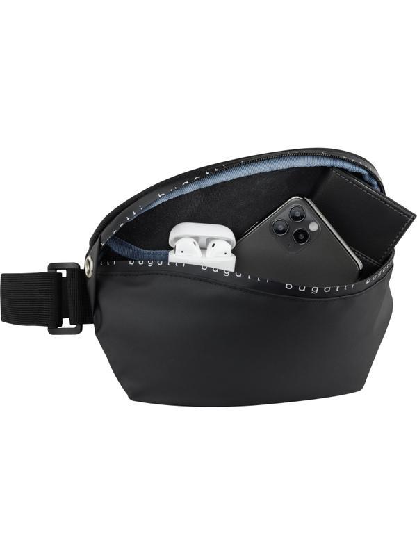 Сумка на пояс BUGATTI Blanc Delight,черн,RPET600D, 24х11х12,5, 2л, 49450501