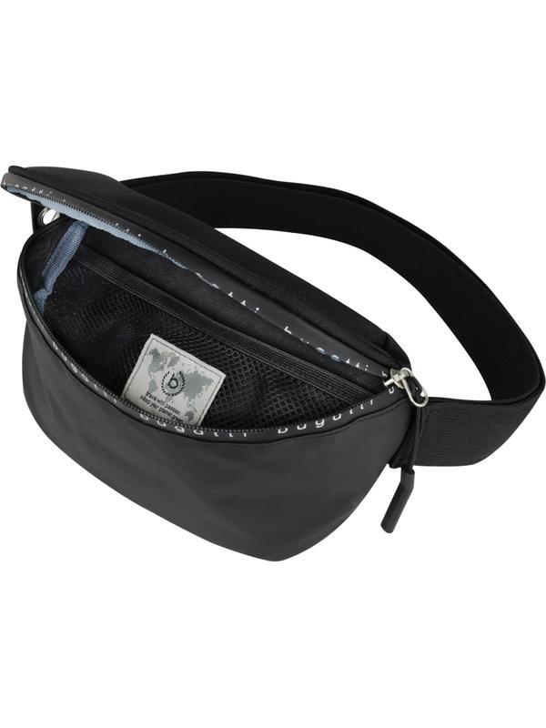 Сумка на пояс BUGATTI Blanc Delight,черн,RPET600D, 24х11х12,5, 2л, 49450501