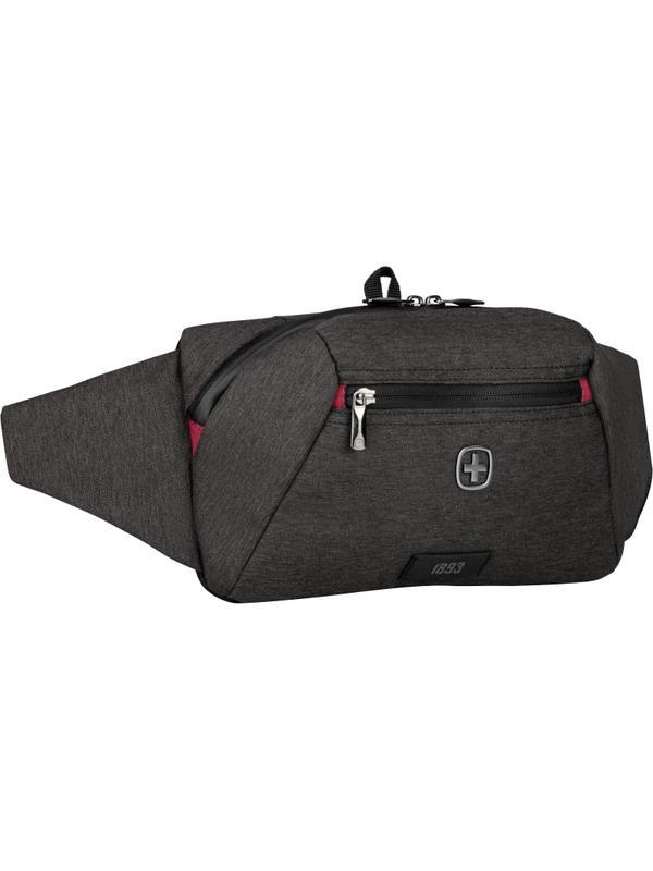 Сумка WENGER MX через плечо или на поясе серая,полиэс, 30х10х15, 3л, 611644