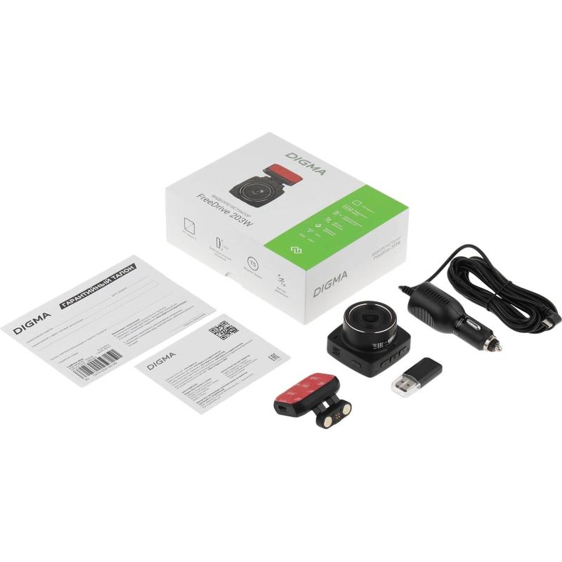 Автомобильный видеорегистратор Digma FreeDrive FHD MSTAR 8336 чер. FD203W