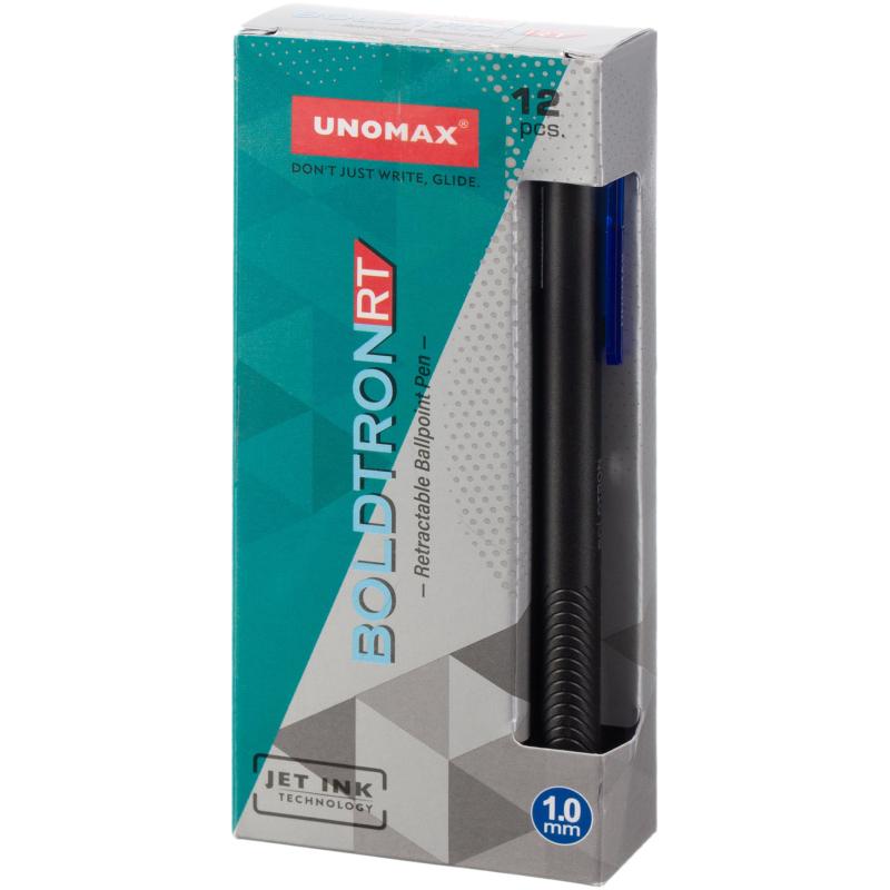 Ручка шариковая автомат. Unomax Boldtron RT,дш 1 мм,лин 0,7 мм,син