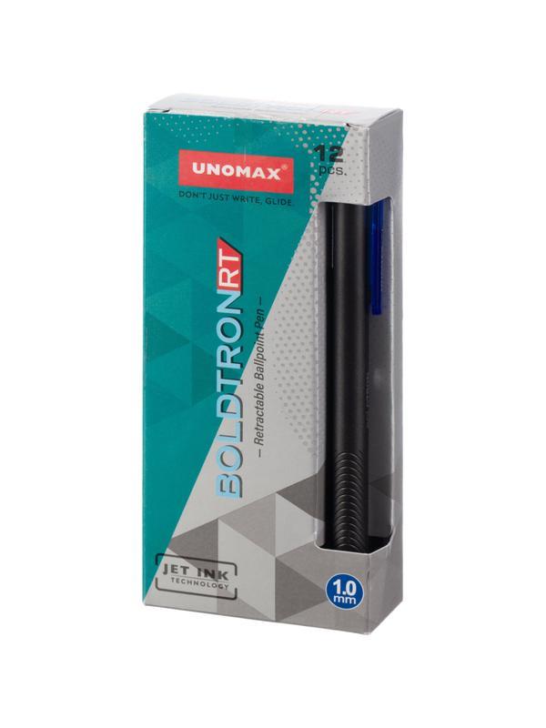 Ручка шариковая автомат. Unomax Boldtron RT,дш 1 мм,лин 0,7 мм,син