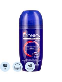 Дезодорант-антиперспирант DEONICA FOR MEN Антибак эффект 50мл ролик шоубокс