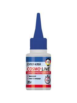 Клей цианоакрилатный секундный COSMO LINE 20гр CA-500.390-(20)