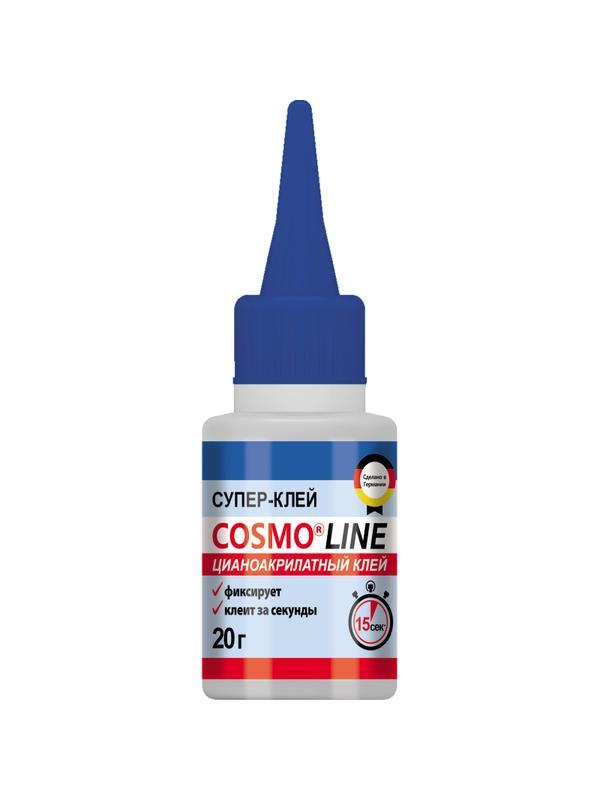 Клей цианоакрилатный секундный COSMO LINE 20гр CA-500.390-(20)
