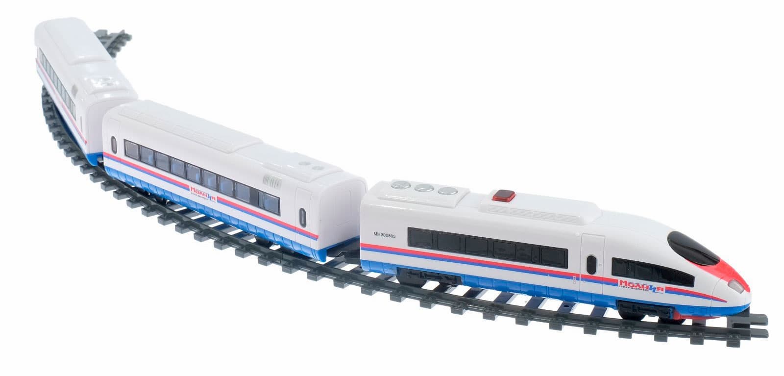 Железная дорога и Поезд на Р/У Play Smart «Супер-Экспресс Молния», 239 см. 9713-2A