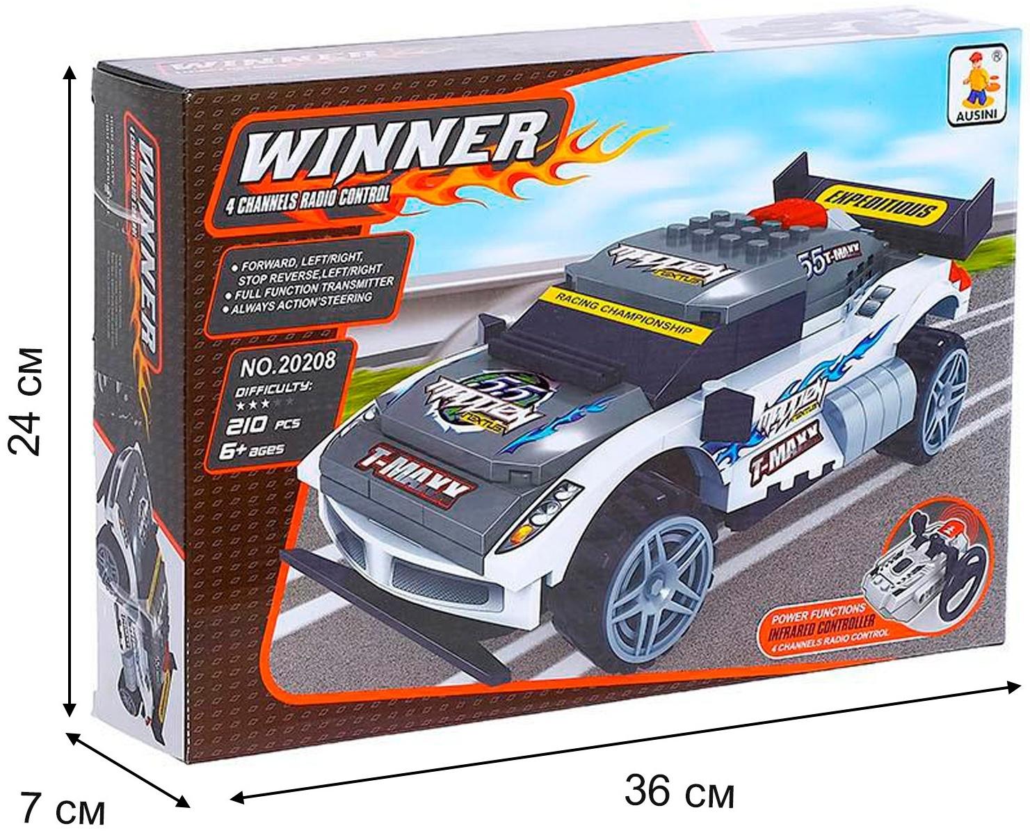 Конструктор на радиоуправлении «Гонка», 210 деталей