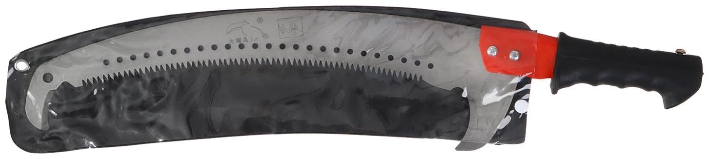 Ножовка садовая, 420 мм, лезвие-ограничитель, с черенком