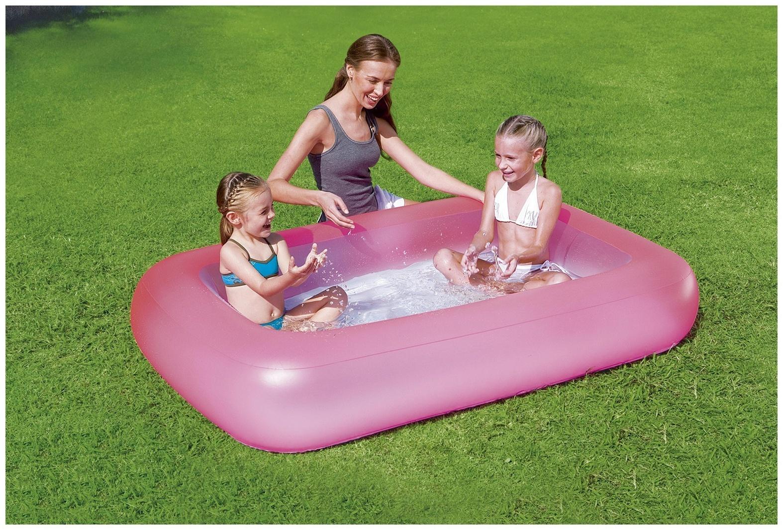 Бассейн надувной Bestway 51115, 165×104×25 см, с надувным дном, от 2 лет