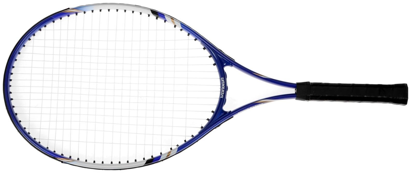 Ракетка для большого тенниса тренировочная, в чехле, цвет синий
