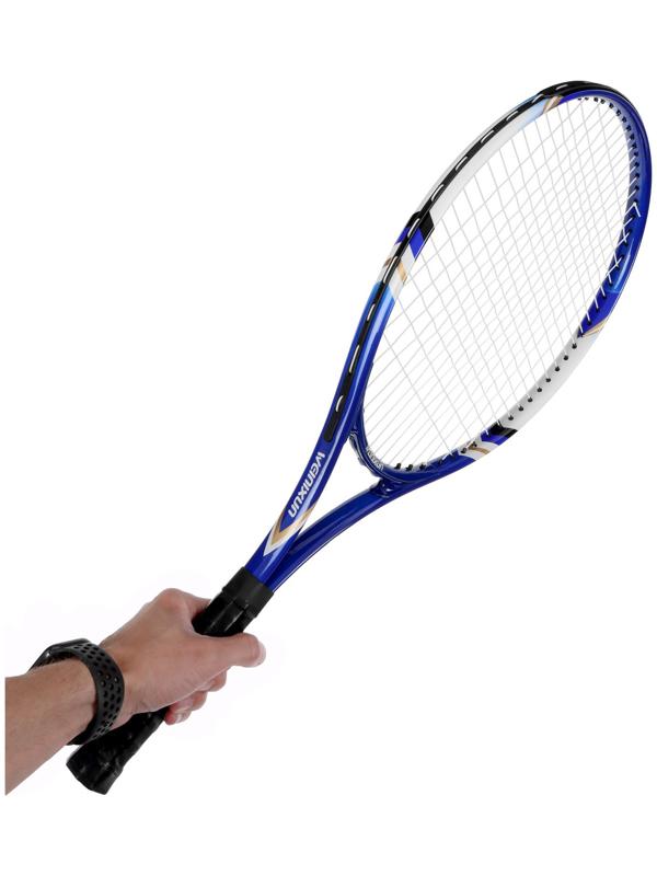 Ракетка для большого тенниса тренировочная, в чехле, цвет синий