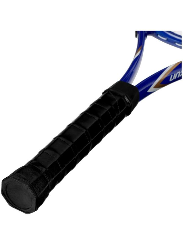 Ракетка для большого тенниса тренировочная, в чехле, цвет синий