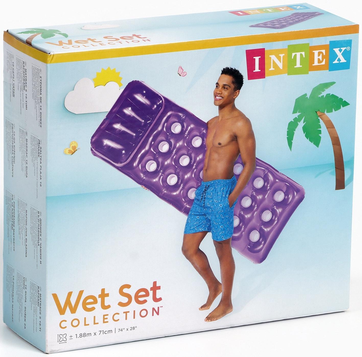 Матрас для плавания, 188 х 71 см, цвета МИКС, 58890NP INTEX