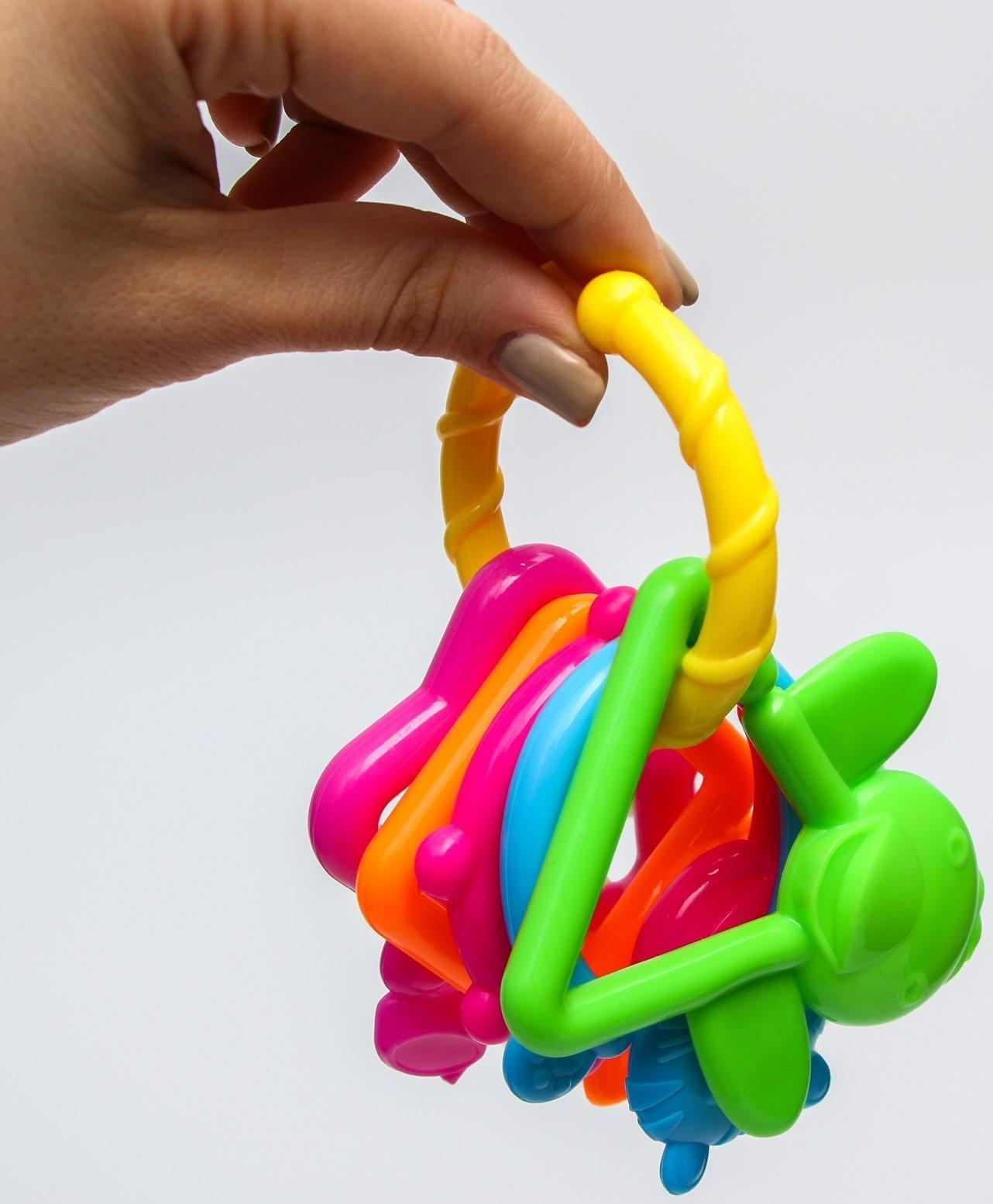 Погремушка Крошка Я «Цепочка», 6 колец, от 3 мес.