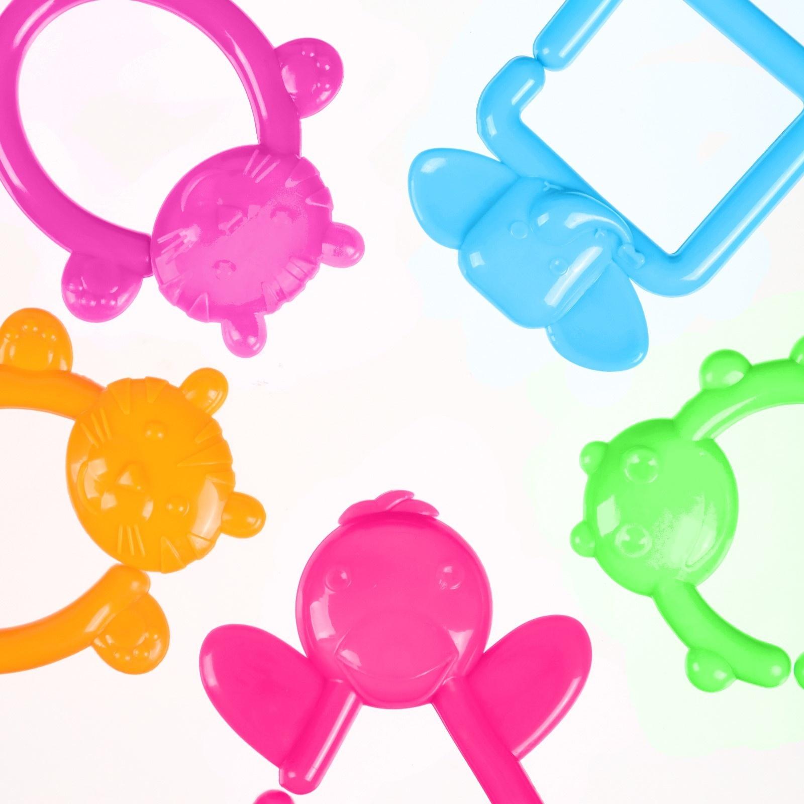 Погремушка Крошка Я «Цепочка», 6 колец, от 3 мес.