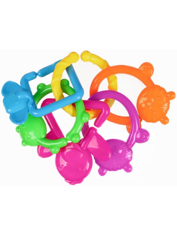 Погремушка Крошка Я «Цепочка», 6 колец, от 3 мес.