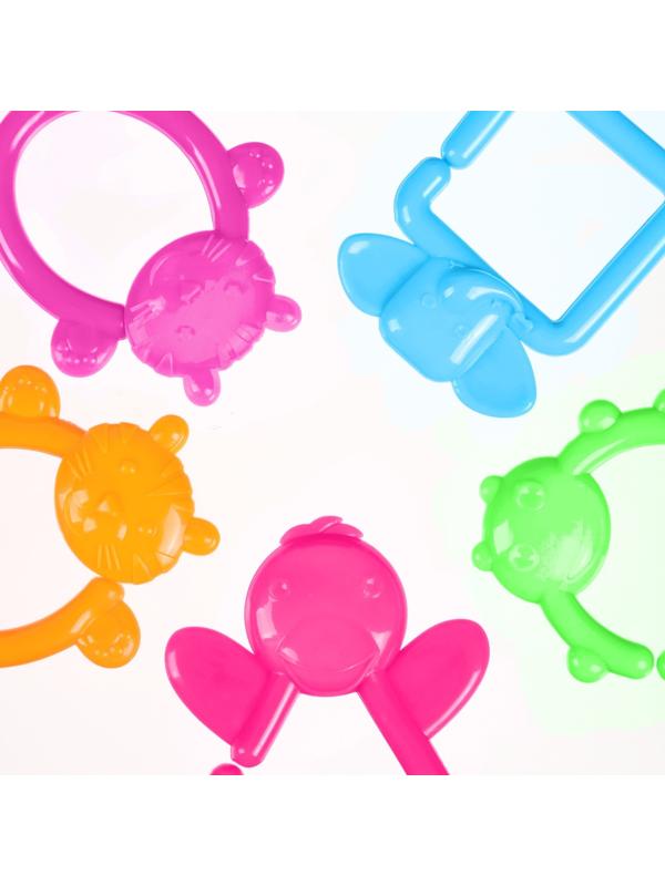 Погремушка Крошка Я «Цепочка», 6 колец, от 3 мес.