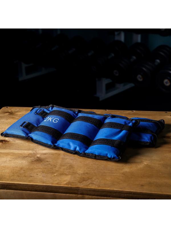 Утяжелители ONLYTOP, 2 шт. х 2 кг, цвет синий