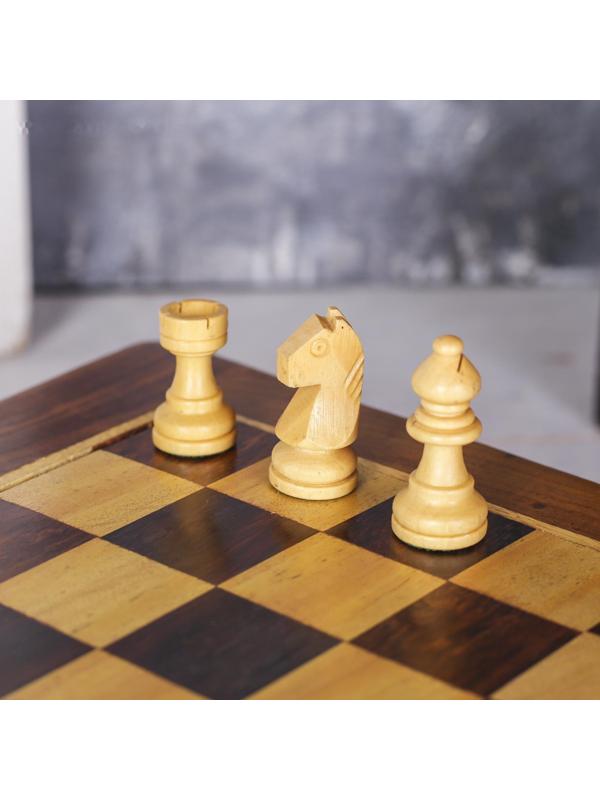 Шахматы магнитные 25,5х25,5х4 см, дерево шишам