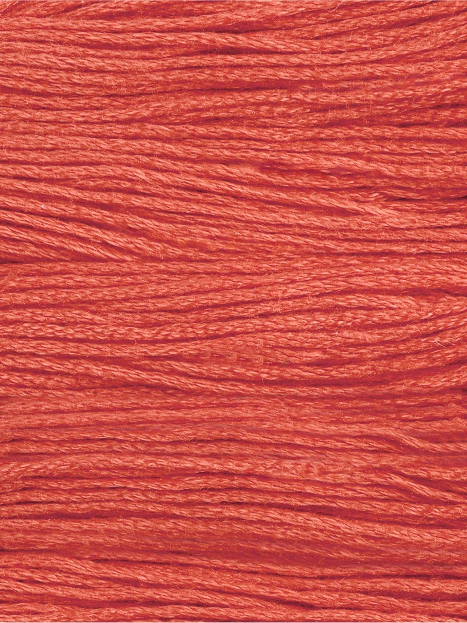 Набор ниток мулине №3712, 8±1 м, 6 шт., тёмно-оранжевый