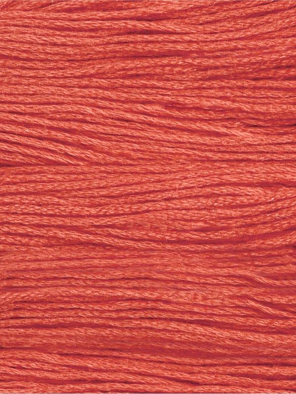 Набор ниток мулине №3712, 8±1 м, 6 шт., тёмно-оранжевый