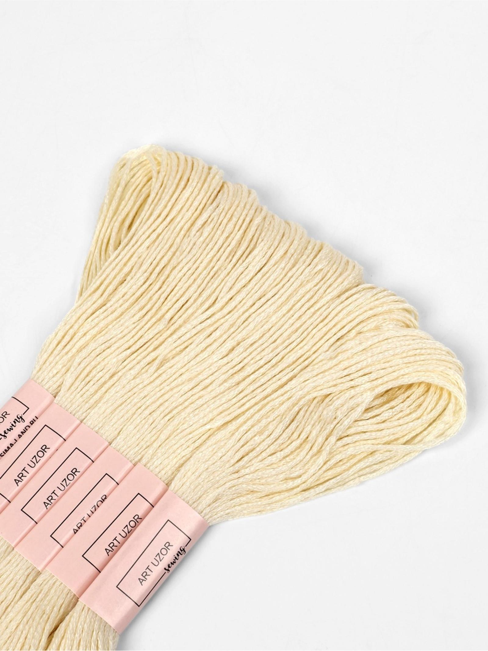 Набор ниток мулине №ECRU, 8±1 м, 6 шт., цвет экрю