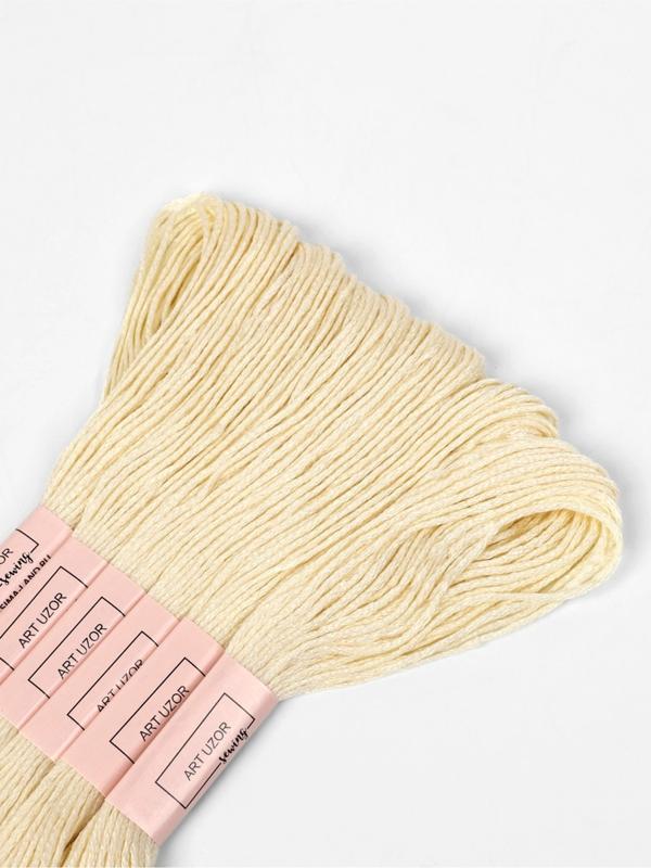 Набор ниток мулине №ECRU, 8±1 м, 6 шт., цвет экрю