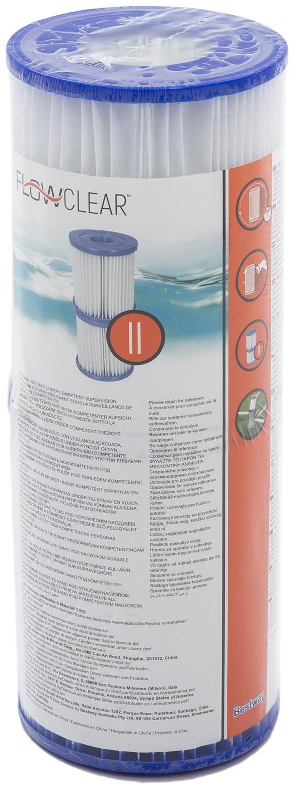 Картридж для фильтра «II», набор 2 шт, 10,6 х 13,6 см, 58094 Bestway