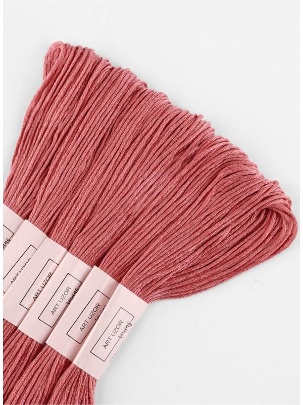 Набор ниток мулине №223, 8±1 м, 6 шт., грязно-розовый
