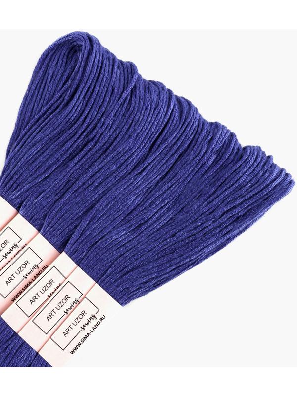 Набор ниток мулине №158, 8±1 м, 6 шт., синий