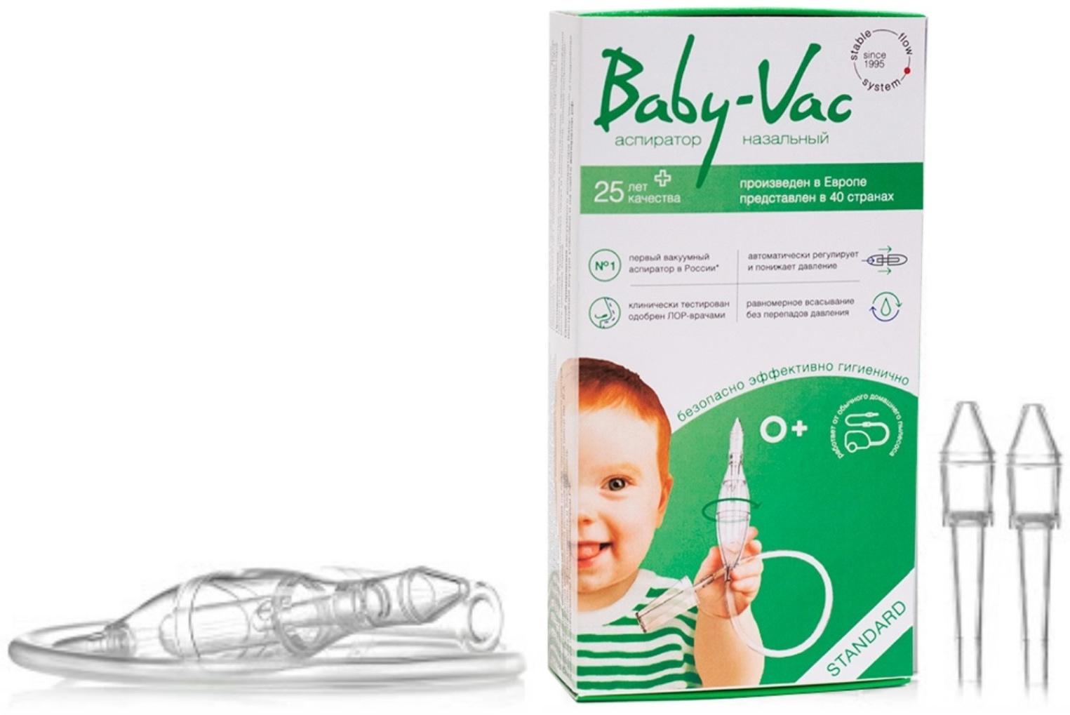 Аспиратор для новорожденных с насадкой на пылесос Baby-Vac