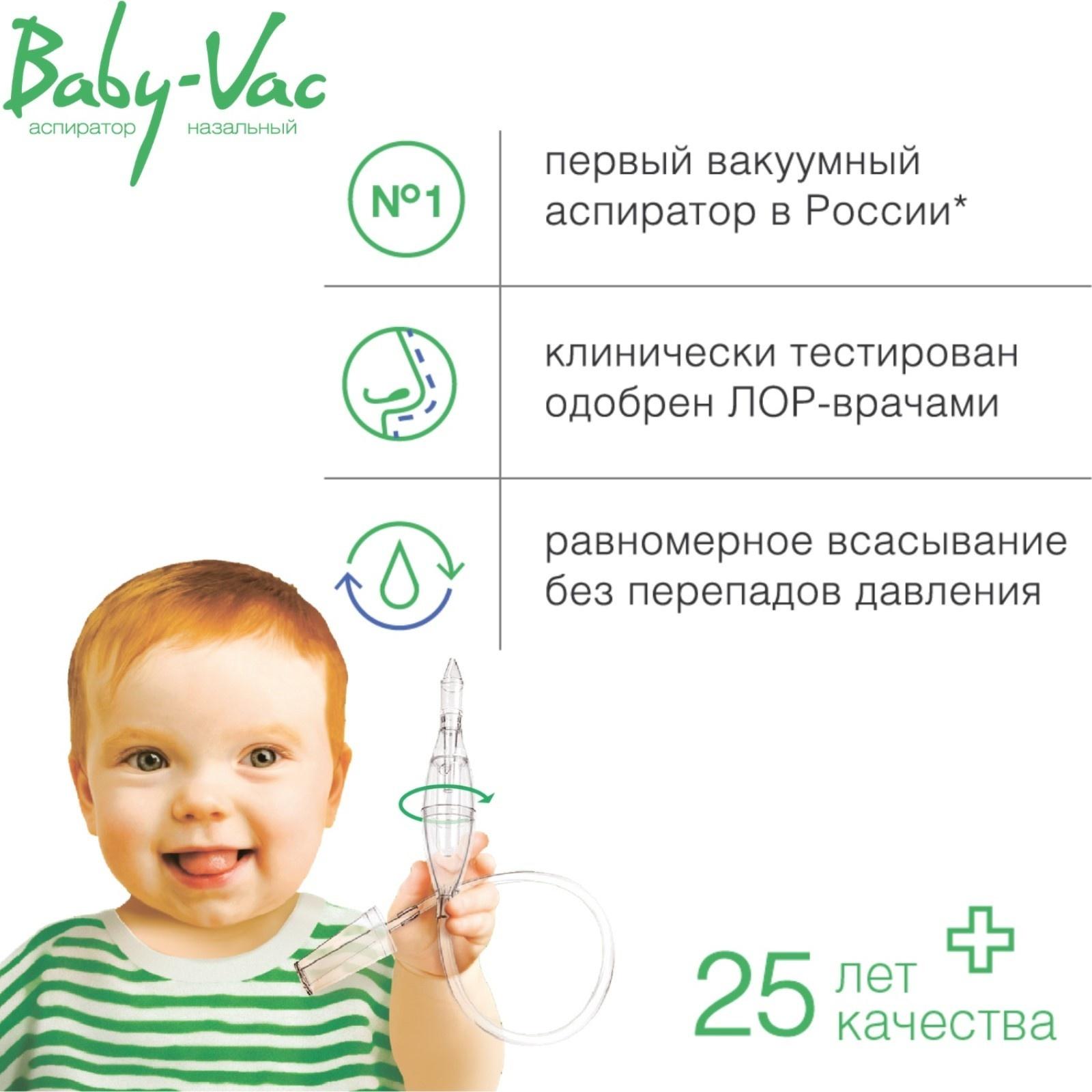 Аспиратор для новорожденных с насадкой на пылесос Baby-Vac