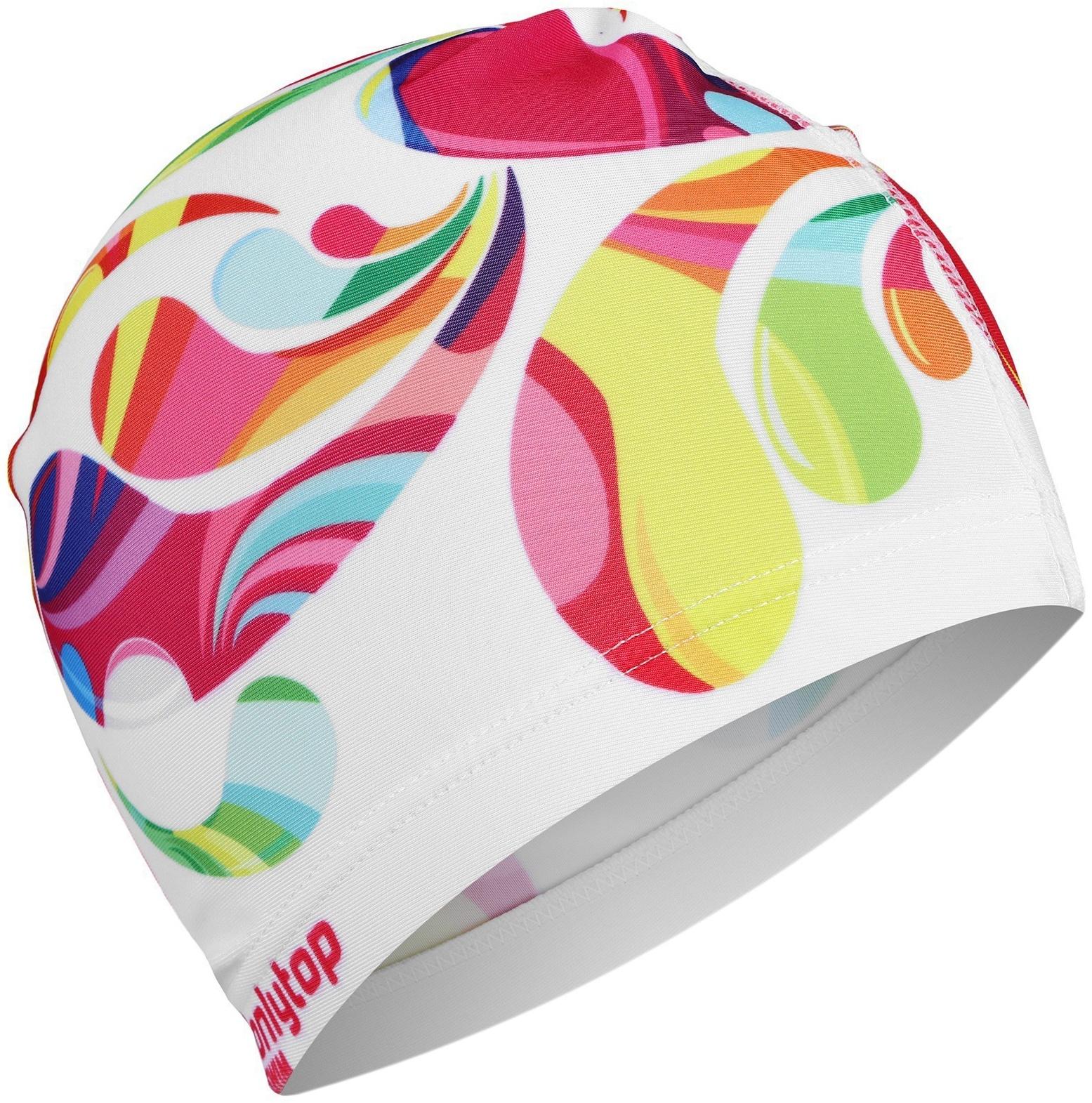 Шапочка для плавания взрослая ONLYTOP Swim Modern, тканевая, обхват 54-60 см