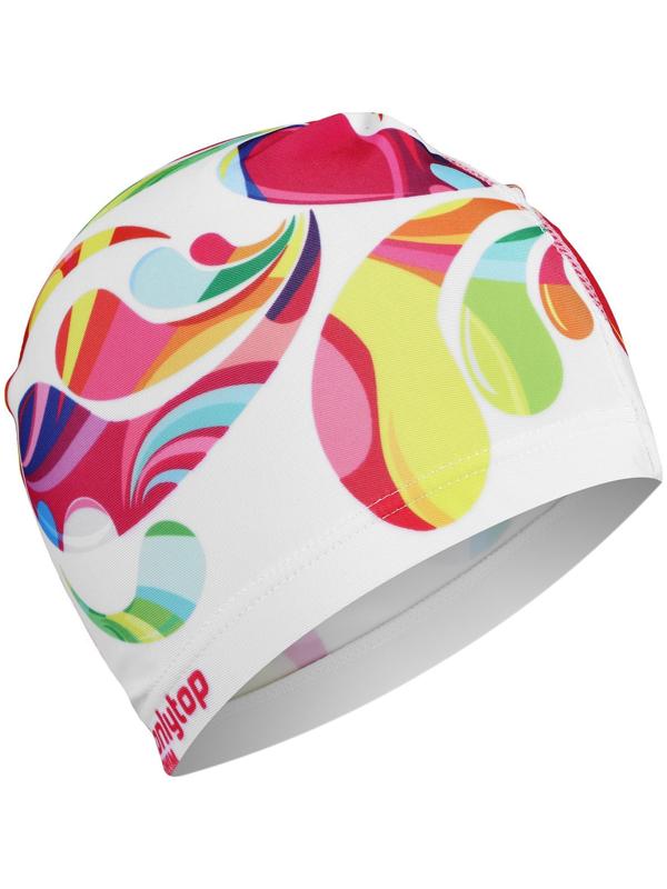 Шапочка для плавания взрослая ONLYTOP Swim Modern, тканевая, обхват 54-60 см