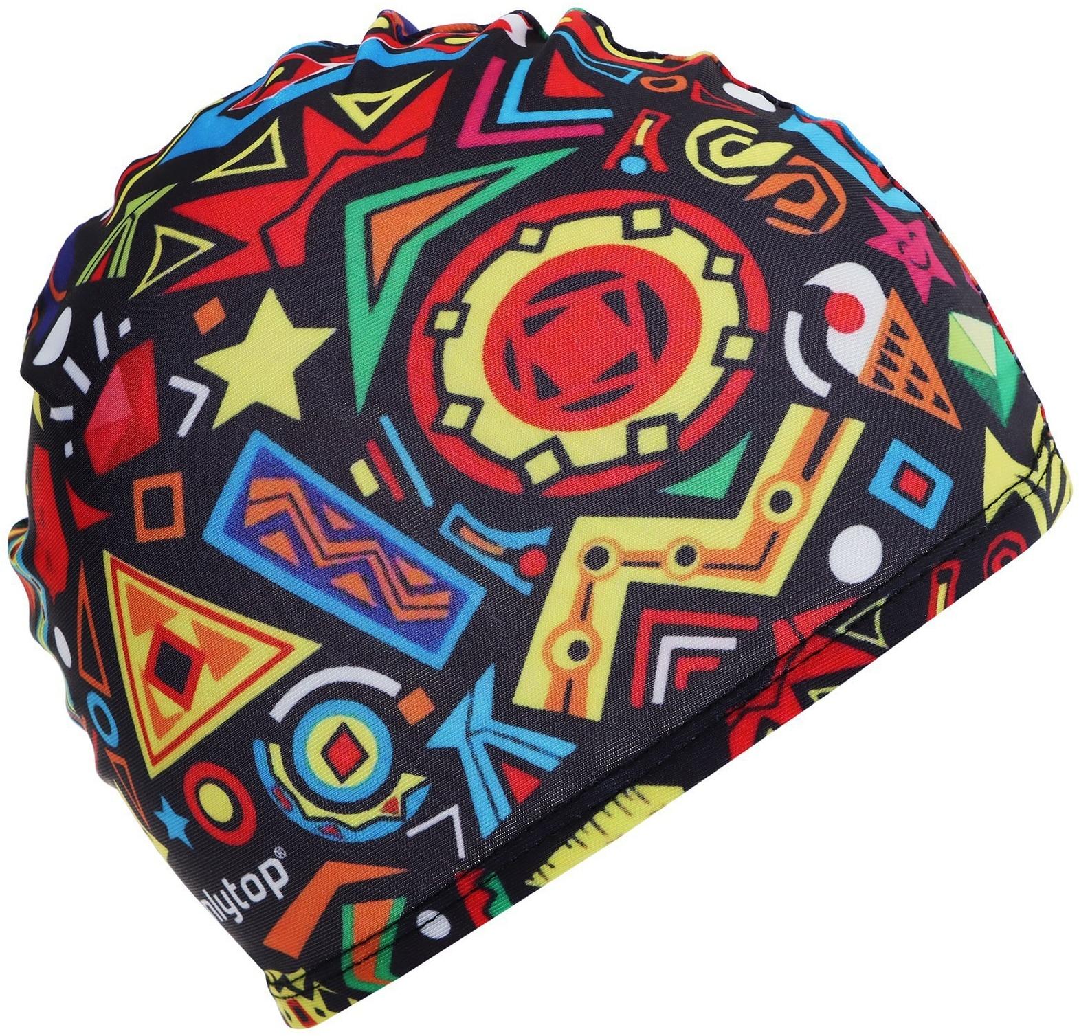 Шапочка для плавания детская ONLYTOP Fusion, тканевая, обхват 46-50 см