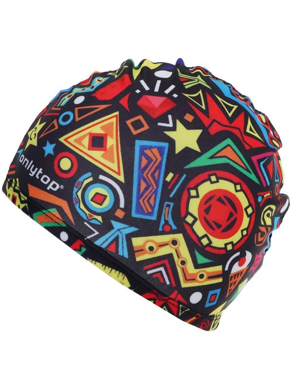Шапочка для плавания детская ONLYTOP Fusion, тканевая, обхват 46-50 см