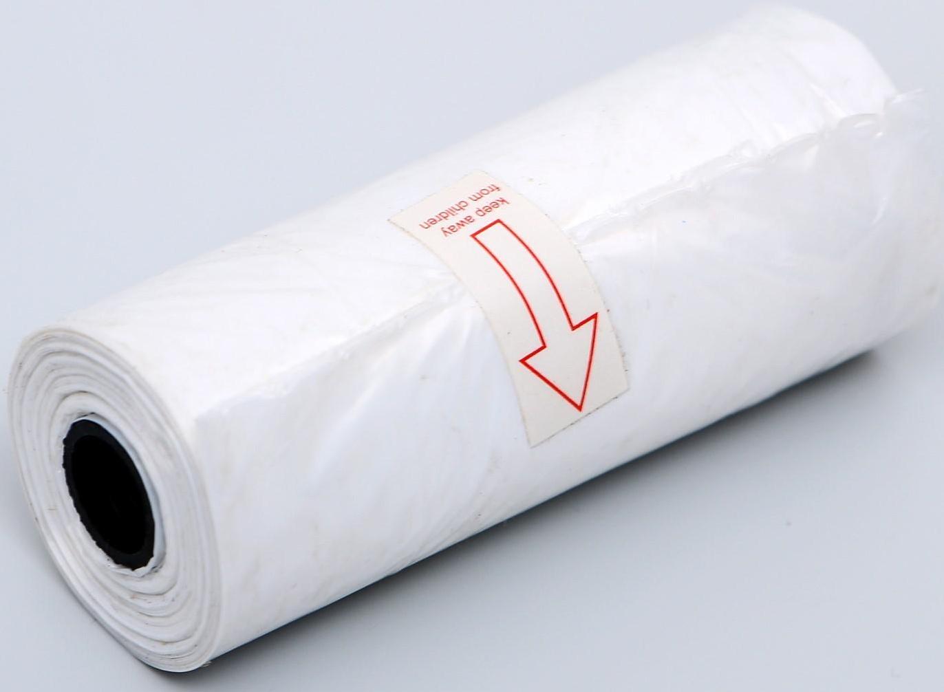 Контейнер с пакетами для уборки за собаками с фонариком (15 пакетов), 9,8х3,8х3,8 см, микс