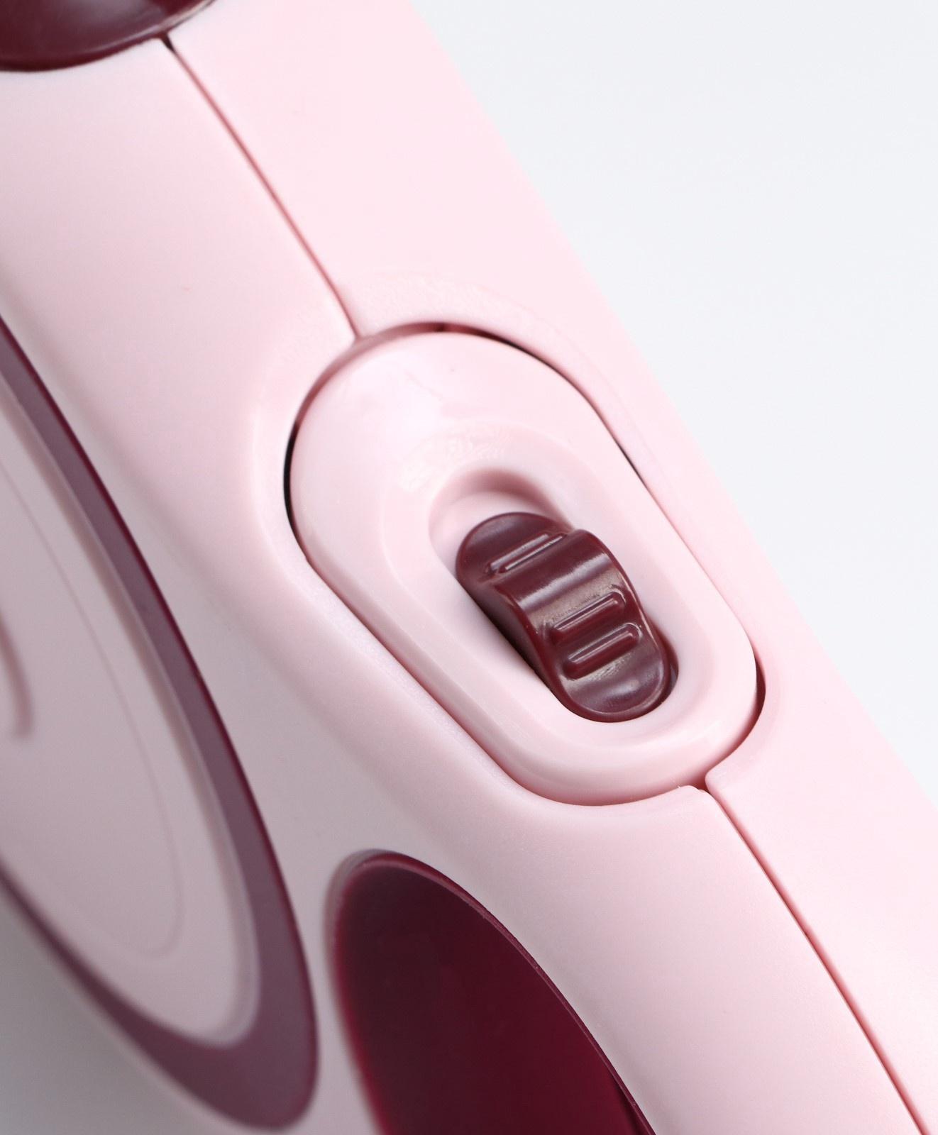 Рулетка с системой эффективного скручивания поводка, 5 м, до 20 кг, розово-бордовая