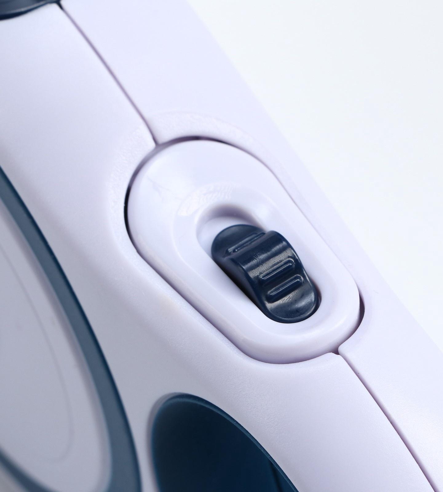 Рулетка с системой эффективного скручивания поводка, 5 м, до 20 кг, серо-синяя